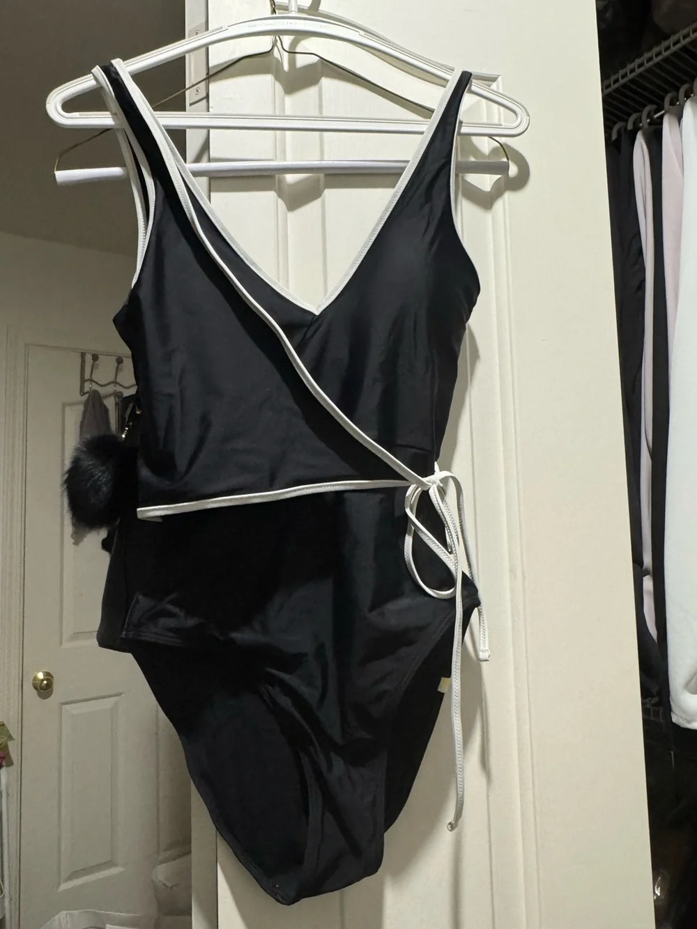Summersalt black wrap one piece swimsuit